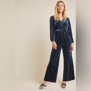 Anthropologie ALI & JAY Samantha Velvet Jumpsuit